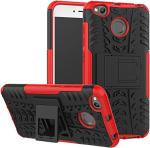 Empire Accessories Mi 4 Red Plastic, Polycarbonate Shockproof Kickstand Back Case Cover
