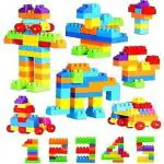 Vastate Building Blocks for Kids, Activity/Learning Bricks Blocks with Wheel, Block Game for Kids, Boys, Children(60 pcs)
