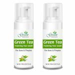 Green Heavens Green Tea Foaming Face Wash For Acne and Pimples (150 ML) Pack of 2