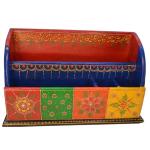 santarms Handcrafted Multicolor Wood Pen Stand 10 Pints