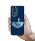 Casotec Moon Walk Design Printed Silicon Soft TPU Back Case Cover for Oppo Reno 10 Pro Plus 5G