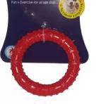 AKSHAT ENTERPRISES Rubber Dental Chew Ring Toy For Dog (Flavored Ring Toy) | Interactive Teeth Cleaning, Playing, Training, and Fetch Toys | Small to Medium Dogs | Good Dental and Gum Health for Your Pet