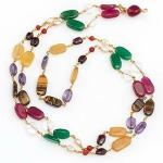 Vridaann Ceylonmine Men Stone Navgrah beads mala Pendant