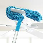 DELTA Flexible Microfiber Cleaning Foldable Fan Duster with Extendable Rod