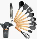 Alciono Silicone Kitchen Utensils, Silicone Heat-Resistant Non-Stick Utensil Set Cooking Tools
