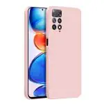 LIRAMARK Silicone Soft Back Cover Case for Xiaomi Redmi Note 11 Pro, Note 11 Pro Plus 5G (Silicone Pink)