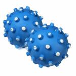 Jazzy Hood Natural Rubber Dog Toys Non Toxic Rubber Ball Toy for Dogs | Ideal Dog Toy for All Breeds and Sizes_Blue(Pack of 2)