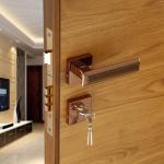 LAPO 3025 Premium Mortise Door Handle Locks for All The Doors of Home(Rose-Gold)