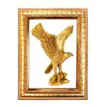Hawai Feng Shui Vastu Remedies Wooden Framed Flying Eagle Photo for Home Office Business Place SFDI220GLDFRM