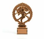 Future Works Natraj Statue Wooden Shiva Idol for Home Decor Bamboo Texture Artistic Dancing Shiva Natraja Natrajan Showpiece Figurine murti Decoration and Unique Gift Item (Size 12 x 8 Inch)