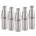 Nirlon Ooze Stainless Steel Water Bottle 1000 ml (Set of 5)