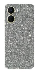 AsSkn Vivo Y16 Grey Glitter Wrap Sticker Mobile Skin