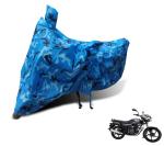 Auto Hub Waterproof Bike Cover Compatible with Bajaj Discover 100 DTS-i -(Fabric:-Polyester, Color:-Blue Military Jungle)