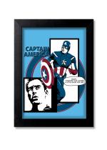 Blue Nexus Captain America Infinity War Poster Wall Poster with Wall Frame Room Art Painting Collection A4 size 10x13