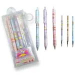 SAMVARDHAN Ball Pens For Writing-Cartoon Design Lightweight With Comfortable Grip For Extra Smooth Writing,Stationery School&Office,Birthday Return Gift Pen With Riffle (3 Pcs),Blue