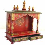 Rajasthan Art And Craft Red Wood Rajasthan Art And Craft Temple