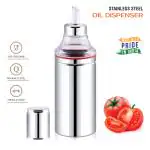 PIQUANT KITCHENWARE Stainless Steel Oil Dispenser with Nozzle 1 Litre (1000 ml) | Oil Container