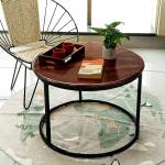 Artlivo Coffee Table Sheesham Solid Wood with 27 Inches Dia for Living Room Balcony Garden Outdoor Bedroom for Gift for Décor for Occasion for Birthday for Wedding