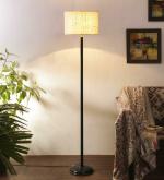 Devansh 40 W White Metal Floor Lamp