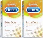 Durex Extra Dots Condom (2 Packs, 10 Condom Each)