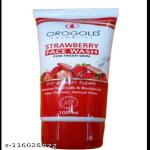 FAMINAA FASHION Strawberry Face Wash - Gentle Exfoliating Cleanser for Fresh Skin, Removes Dead Cells & Blackheads
