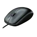 Bestor Comfy optical wired mouse, 1.5M Cable Length Hi-Optical Tracking for Plug & Play Ambidextrous Design, 3 Buttons, for PC, Laptop, Computer with Windows (Black)