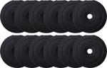 Star X Black Pvc Weight Plate - 60 kg (5KG x 12 Plates - 60KG) Pack of 12