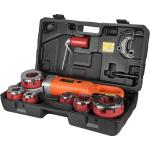 VOLTZ VZ-PTM-2300 Electric Pipe Threader, Upgraded Pipe Threading Machine Uses Pure Copper Motor, Portable Handheld NPT Threader Kit with 6 HSS Dies 1/2