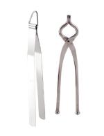 First Front Stainless Steel Roti Chimta with Sandsi For Kitchen Use, (Pack of 2)