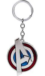 SAMVARDHAN Avengers A-Logo Multicolor Metallic Keyring Key Chain