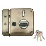 Godrej Locks Rim Lock I Tribolt XL+ I 1CK Deadbolt I Sunset Rose Gold Finish I for Inside/Outside Opening Door & Left/Right Handed Doors I 4 Keys I 5 Year Warranty I Manual Locking I Free Installation*