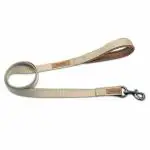 Glucklich 5 FT Heavy Duty Classic Nylon Pet Leashes (XS, Beige)