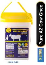KALAPURNA GHEE Desi Cow Ghee 5 Liter| Best for Bone & Digestion| Increase Immunity |100% Pure