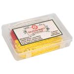 Om Phool Batti Long Cotton Wicks or Lambi Diya akhand Jyot Batti Premium Orange, Yellow, Red Color in Box Packing (Pack of 6)