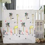 Baby Moo I Scream Ice Cream Grey Blanket