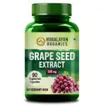 Himalayan Organics Grape Seed Extract 500mg/Serving for Healthy Cholesterol Level - 90 Veg Capsules