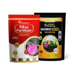 Gardenica Humic Acid & Rose Fertilizer Combo Organic Fertilizer For Plant Growth Fertilizer (850 g, Powder)