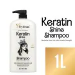 TryOnes Qeen Keratin Shine Shampoo 1000ml, For Chemically damage Hair with 5X Protection.