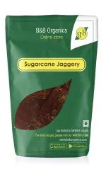 B&B Organics Sugarcane Block Jaggery / Vellam / Gur (No Artificial Colours / Preservative Free / Traditionally Made) (2 kg)