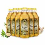 BNB Cold Pressed Virgin Pure & Natural Sesame / Gingelly / Till Oil 6 Liter for Cooking & Puja Use
