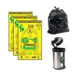 G 1 Black Garbage Bags 30 pcs 17 inch x 19 inch (Pack of 3)