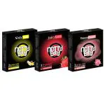 NottyBoy Extra Thin Mixed Flavour Condoms - 9 Pieces | Banana, Strawberry and Bubblegum