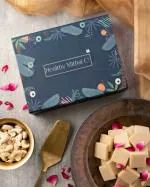 HEALTHY MITHAI CO. Keto Kaju Katli Sugar Free Stevia Based 200 g| Authentic Cashews Used| Traditional Vegan Mithai for Gifting Purpose Rakhi Diwali Holi with No Artificial Sweetners