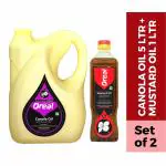 Oreal Canola and Mustard Oil, Natural & Cooking, (5+1)- 6 Litre