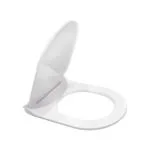 HARDSTONE Toilet Seat Cover (41 cm x 33 cm)& Soft Close Seat Cover & U-SHAPE Toilet Seat Cover & Glossy Finish White Colour &High Gloss Finish, Comfort Seating & With Installation Kit