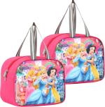 LINOX Best Quality 3D PRINCESS School Office Picnic Unisex Tiffin bag Waterproof Lunch Bag (Pink, 4.5 L)