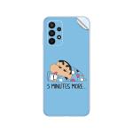 GADGETSWRAP Printed Vinyl Skin Sticker for Samsung Galaxy A23 - shinchan-5-minutes