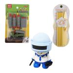 WISHKEY Cute School Stationary Combo Set of Flying Pencil, Army Erasers, Army Sharpener For Kids