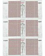 SUNAINA Round Shaped Stick On Forehead Bindi 4 mm (Pack of 3)