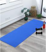 Kuber Industries Yoga Mat | Eva Foam Workout Mat | Anti-Skid Exercise Mat | Gym Yoga Mat | Yoga Mat for Women | Yoga Mat for Men | 4 MM | Blue